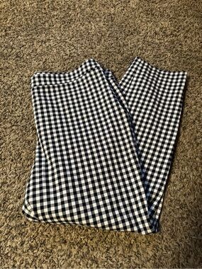 Talbots Black & White Gingham dress pants
